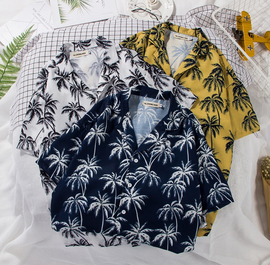 Beach Flower Shirt Hawaii Wind Tour