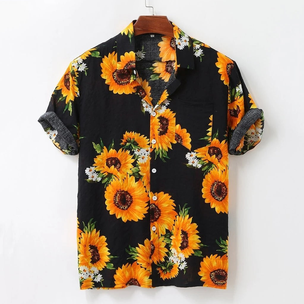 Sunflower print shirt