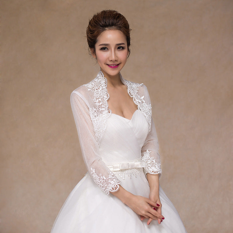 Bridal jacket - with lace