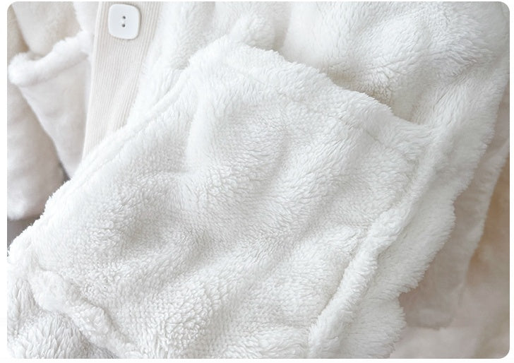 Ladies Suit Flannel Pajamas Shirt And Pants