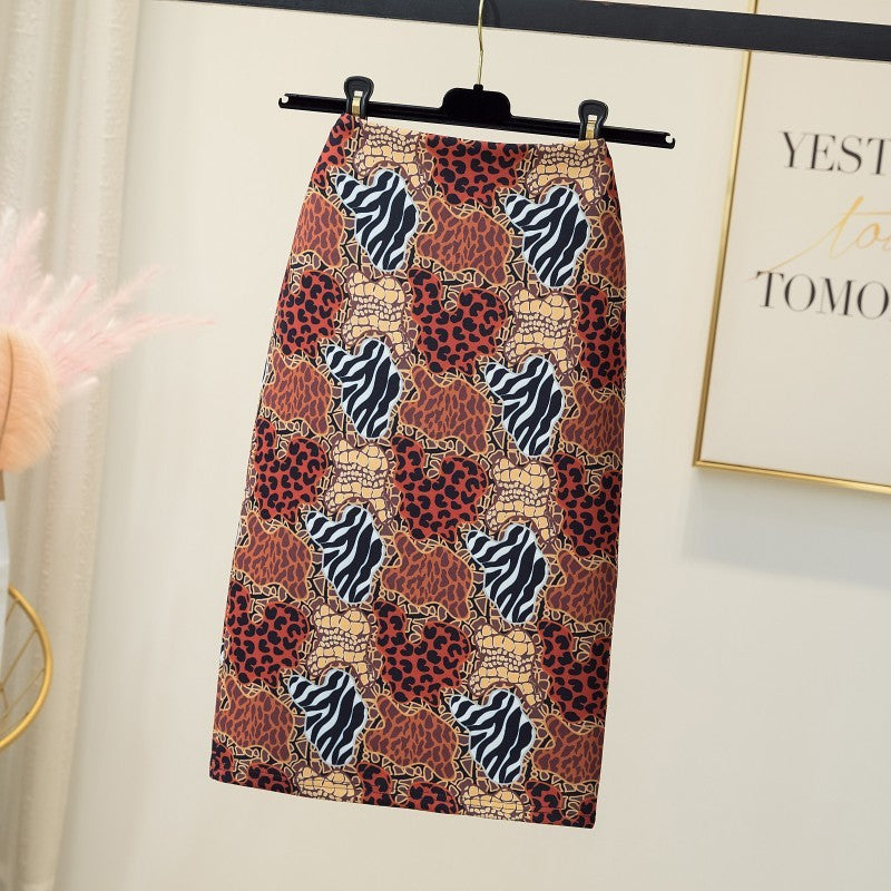 Court Women's Printed Wear Pencil Sheath Skirt