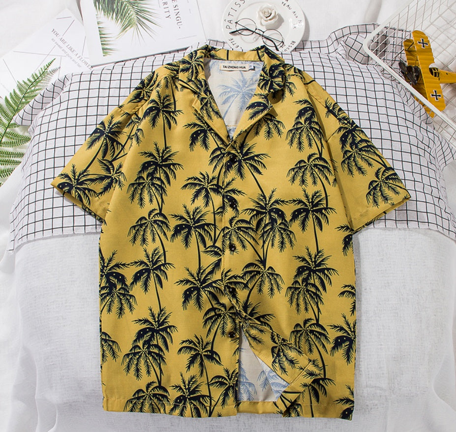 Beach Flower Shirt Hawaii Wind Tour