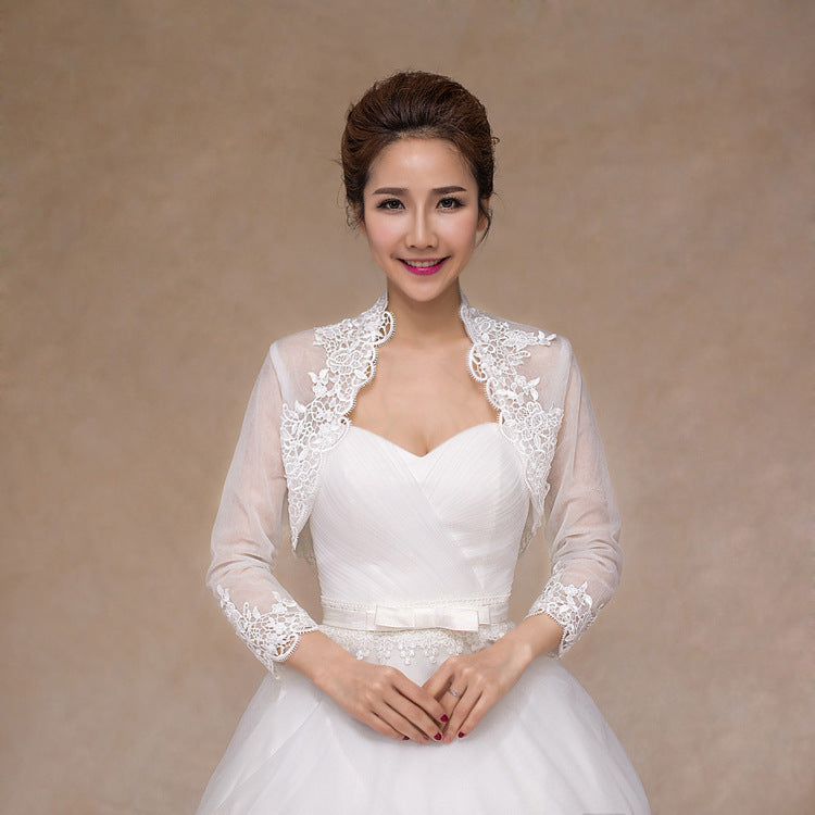 Bridal jacket - with lace