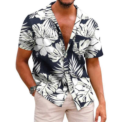 Summer Hawaii Printing Men Short Sleeve