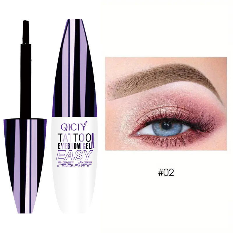 Tattoo Easy Peel Off Eyebrow Gel Cream Types Long-Lasting Smudge-Proof Sweat Resistant Waterproof Cosmetics