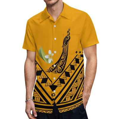 New Design Fashion Couple Set Aloha Shirt For Men And Slit Long Skirt For Women Quality Dress Polynesian Island