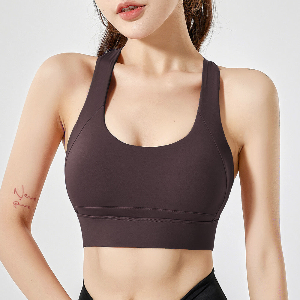 Women's Temperament Fashion Solid Color Sports Underwear Bra