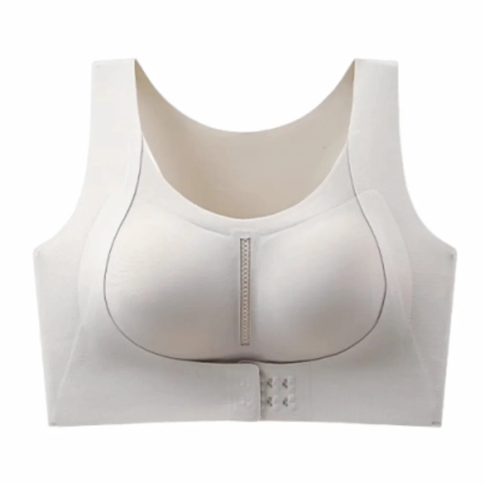 2 in 1 Posture Corrector Bra Shockproof Adjustable Front Closure Bra Thin Widened Shoulder Straps Anti-Sagging Brassiere Ladies