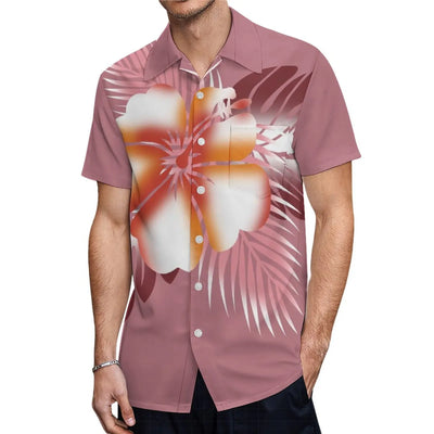 High-Quality New Design Couple Set Slim-Fitting Half-Sleeve Women'S Dress Polynesian Island Custom Men'S Aloha Shirt