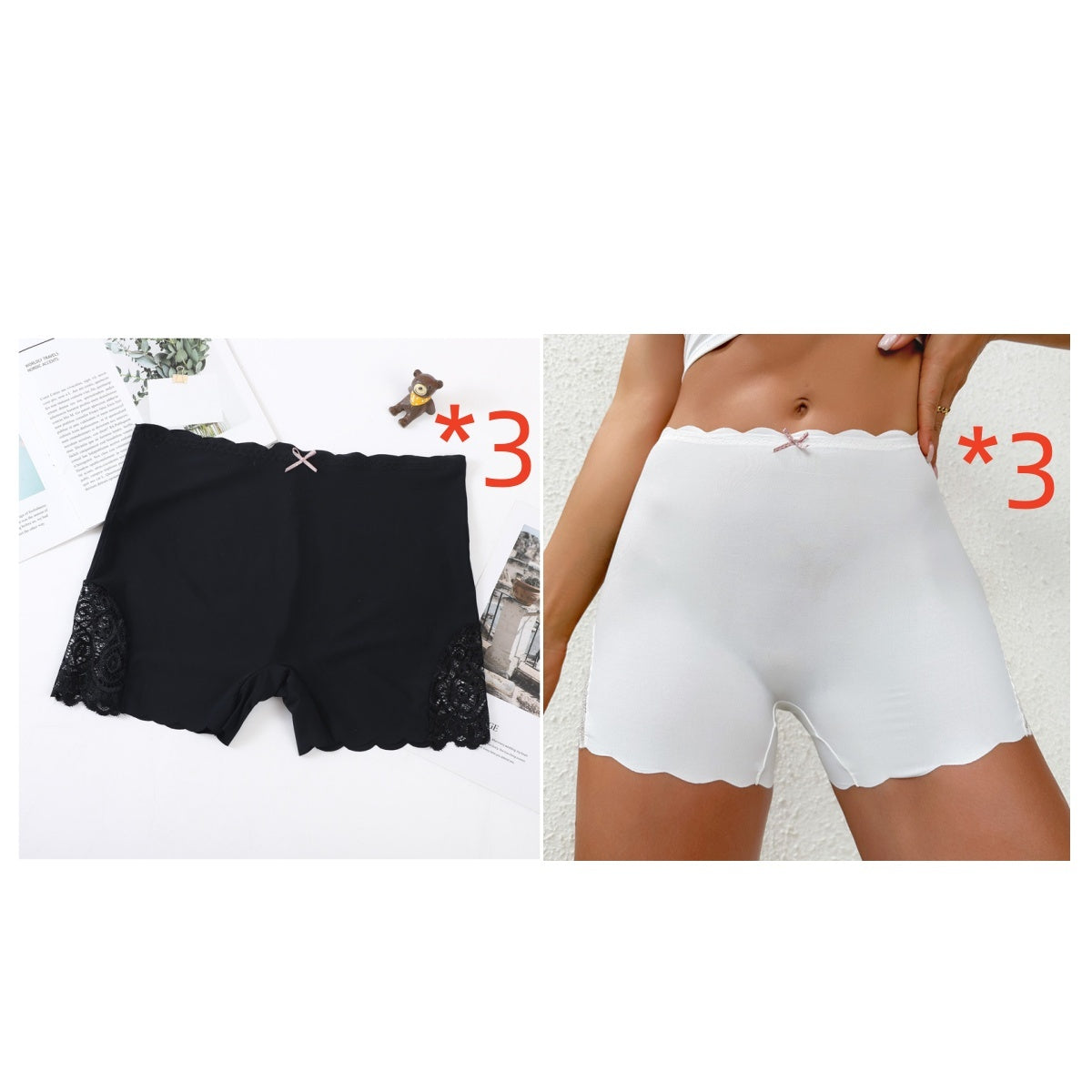 Lace Edge Ladies Safety Safety Pants