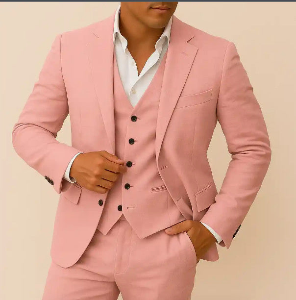 Men's Casual Business Three-piece Suit