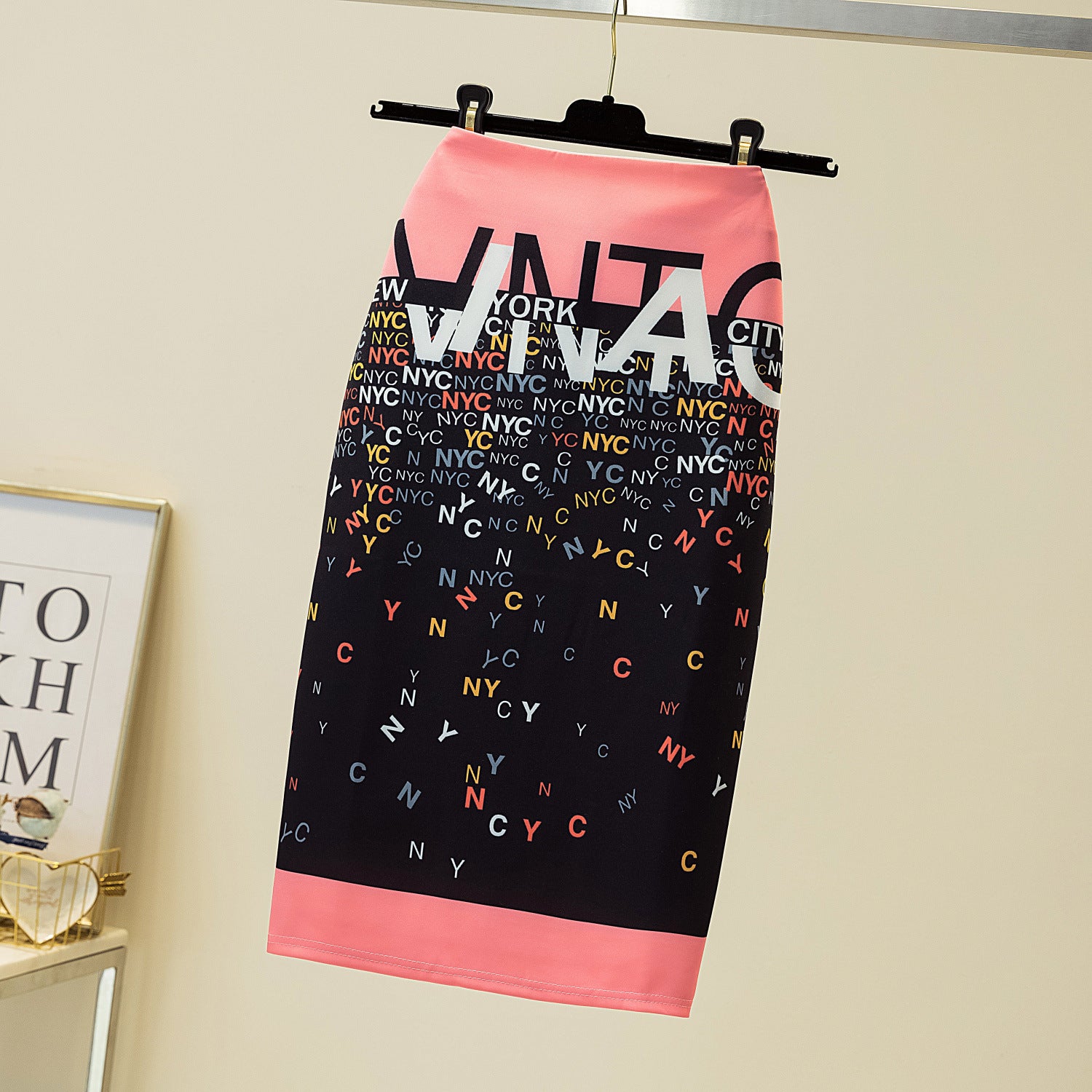 Court Women's Printed Wear Pencil Sheath Skirt