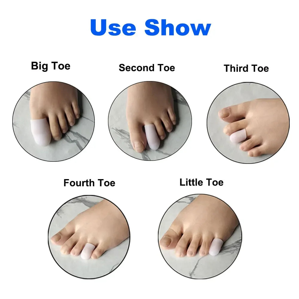 1pcs Breathable Toe Protectors For Ingrown Nails, Hammer Toes, Greek Toe, Blisters Toe Separator Relieving Toe Rubbing