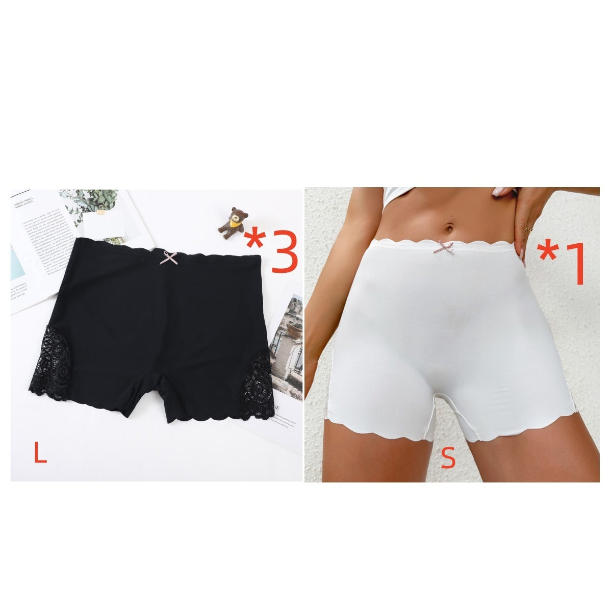 Lace Edge Ladies Safety Safety Pants