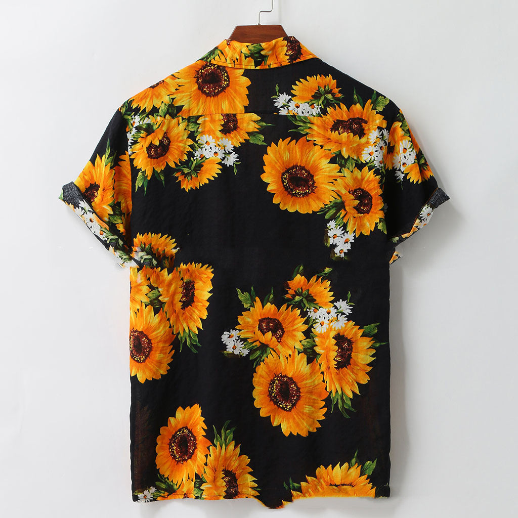 Sunflower print shirt