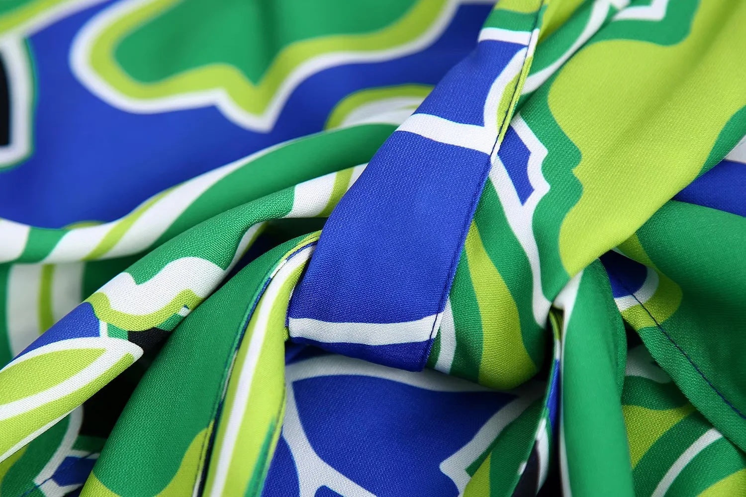 French Retro Women's Slim Print Sarong Culottes