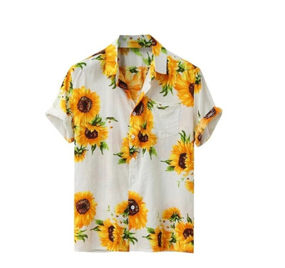 Sunflower print shirt