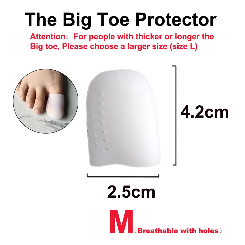 1pcs Breathable Toe Protectors For Ingrown Nails, Hammer Toes, Greek Toe, Blisters Toe Separator Relieving Toe Rubbing