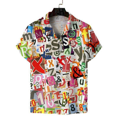 Men's Hawaii Beach 3D Printed Short Sleeve