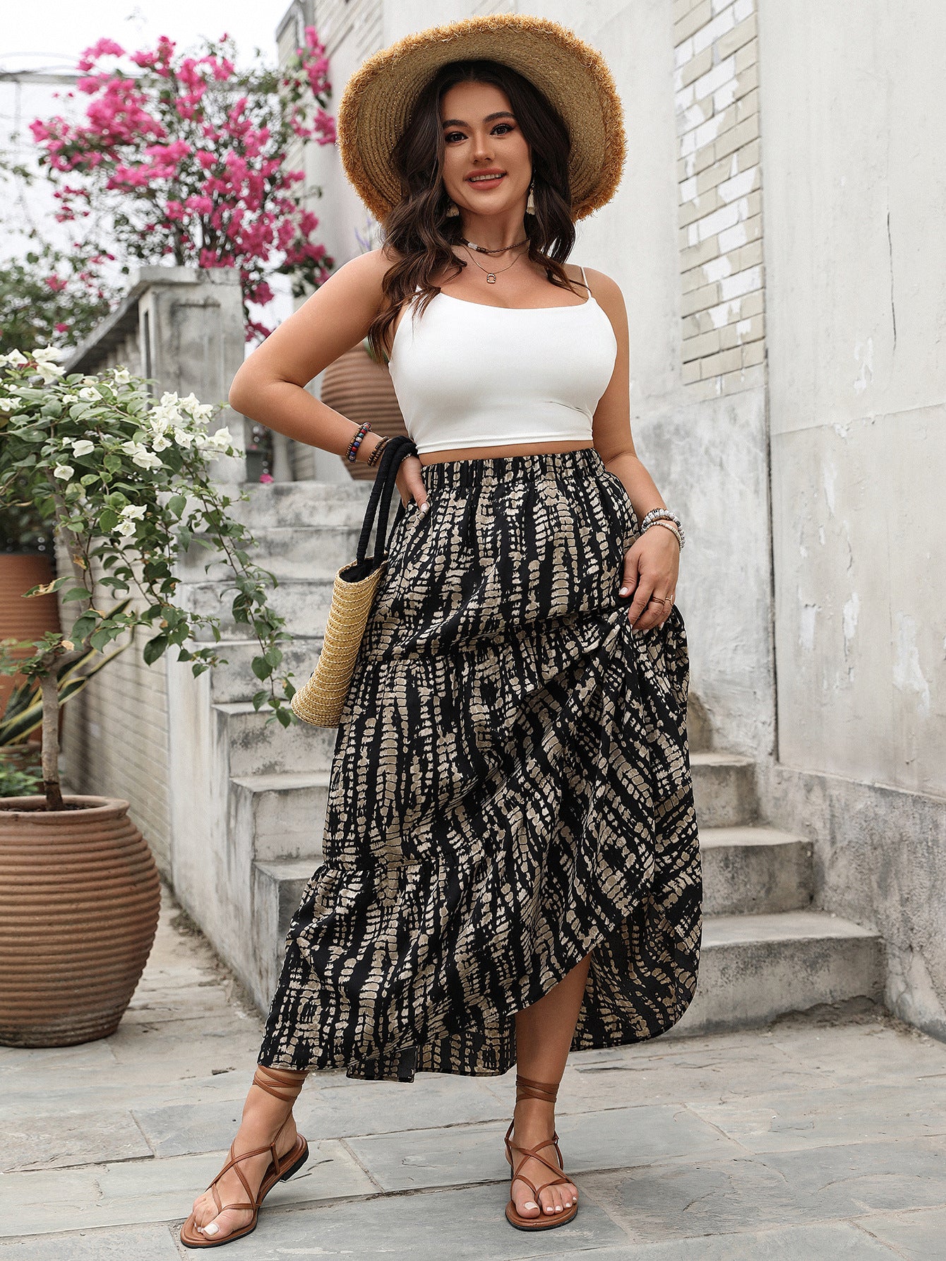 Women's All-match Casual High-end Plus Size High Waist Skirt