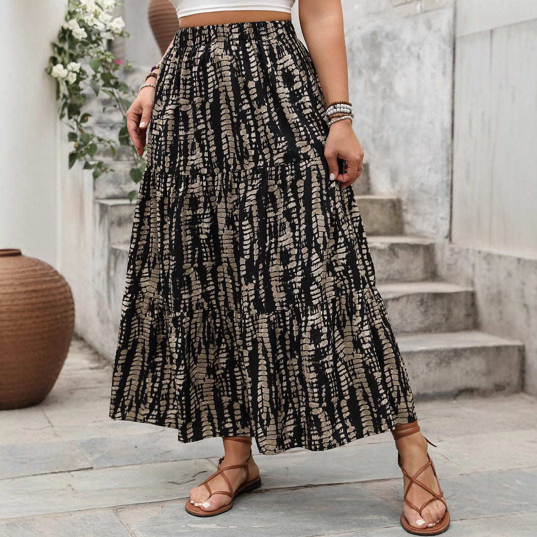 Women's All-match Casual High-end Plus Size High Waist Skirt