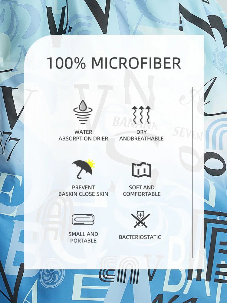 Surf Poncho Towel Poncho Quick-Dry Towel Hoodie Microfiber Beach Robe Changing Poncho Swim Towel Beach Poncho For Adults (A12)