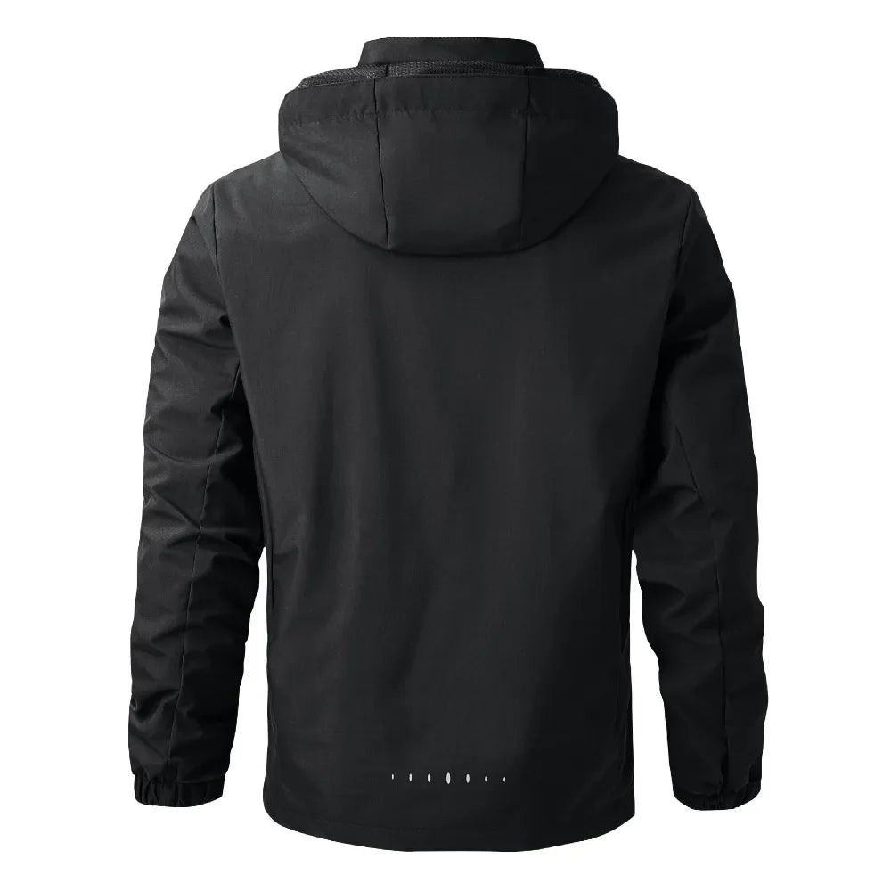 2025 Men's new waterproof raincoat Lightweight outer hooded outdoor raincoat windproof jacket Climbing outdoor jacket