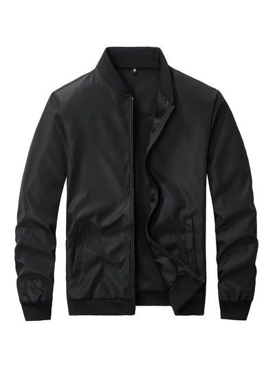 2025New Spring and Autumn New Baseball Collar Short Loose Solid Color Jacket Men's Business Casual Thin Coat Trend puffer jacket