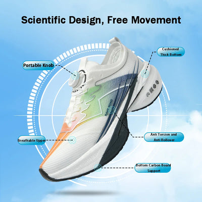 Fashion Men's Sports Shoes Supportive Running Shoes Cushioned Sneakers Walking Hiking Casual Shoes Women's Workout Footwear