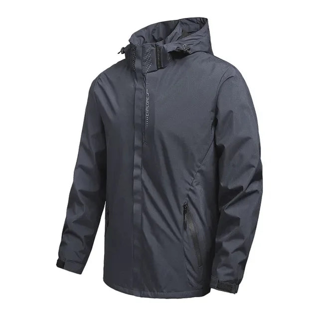 2025 Men's new waterproof raincoat Lightweight outer hooded outdoor raincoat windproof jacket Climbing outdoor jacket