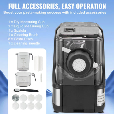 Electric Pasta Maker Automatic Noodle Making Machine With 8 Pasta Shape