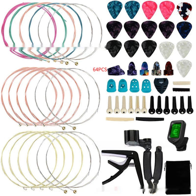 Guitar Accessories Suit Pick String Nail Pillow