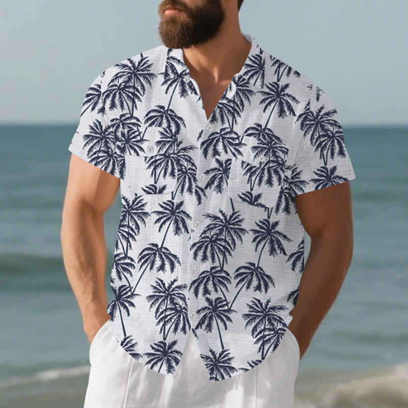 European And American Men's Beach Short Sleeve