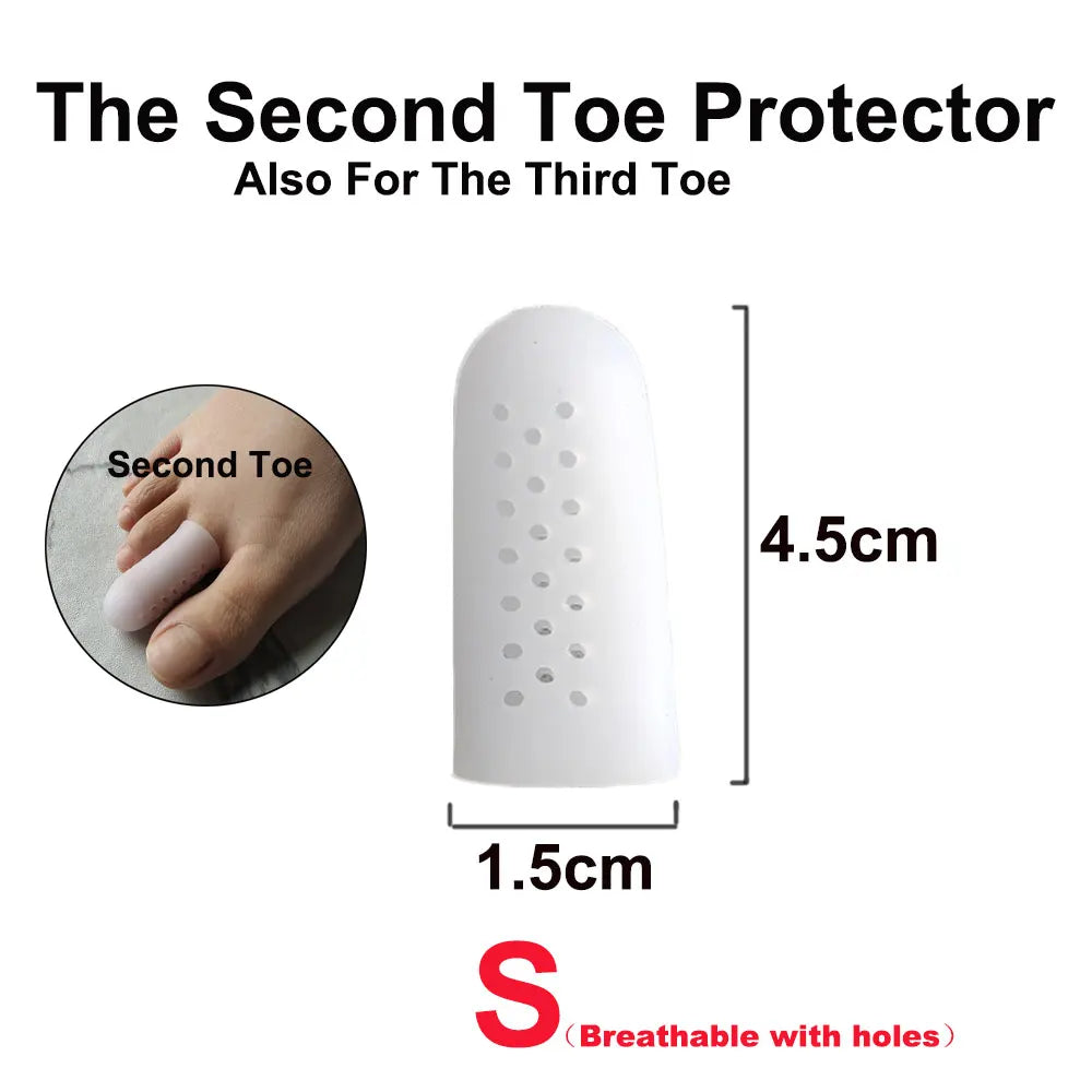 1pcs Breathable Toe Protectors For Ingrown Nails, Hammer Toes, Greek Toe, Blisters Toe Separator Relieving Toe Rubbing