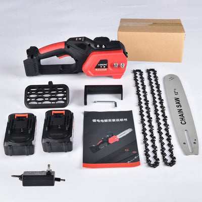 Electric Saw Household Hand-held Lithium Battery Chain Saw