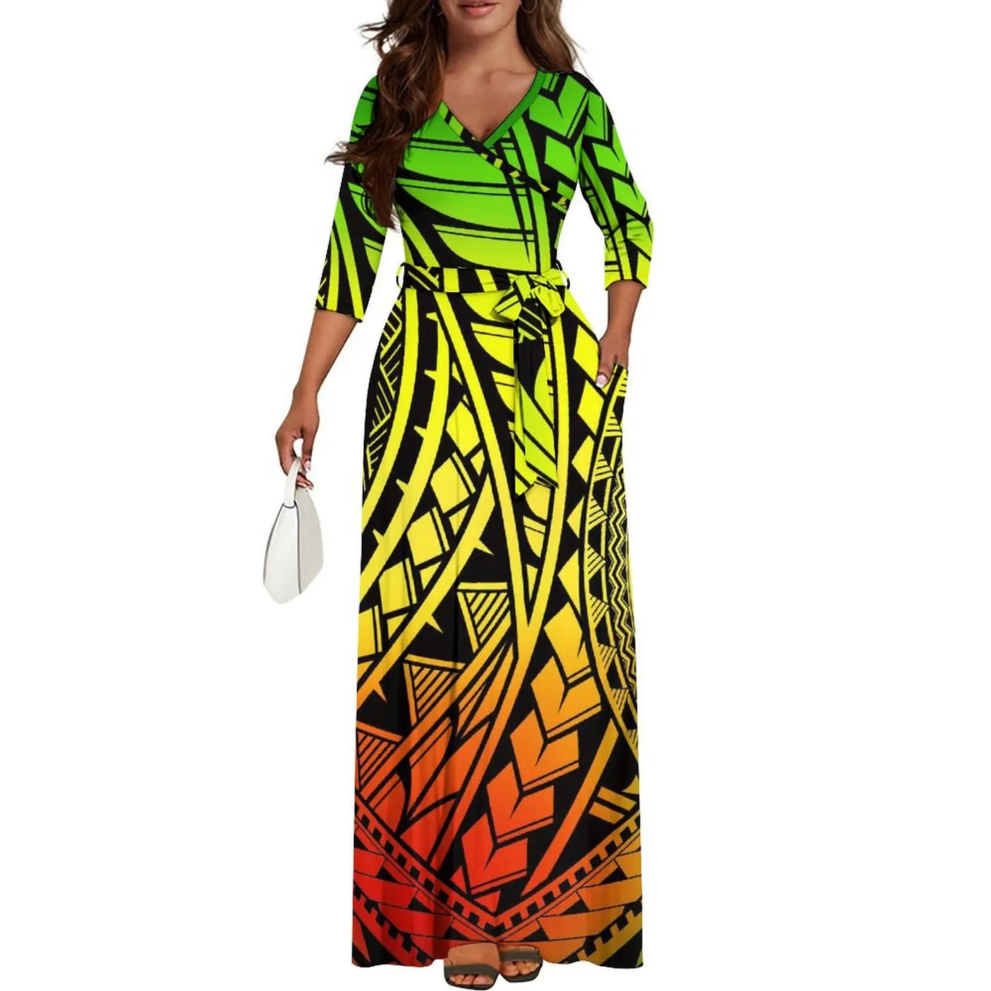High-Quality New Design Couple Set Slim-Fitting Half-Sleeve Women'S Dress Polynesian Island Custom Men'S Aloha Shirt