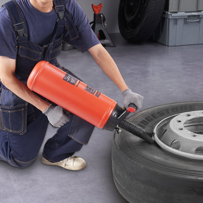 Tire Bead Blaster, 150 PSI, Handheld 2.4 Gal 9 L Air Bead Seater, Portable Inflation Tool, 87-116 PSI For Trucks, ATVs, Cars, And Tractor Tire Repairs