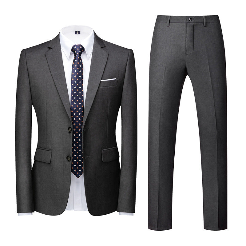 Two-piece Suit With Two Buttons For Wedding