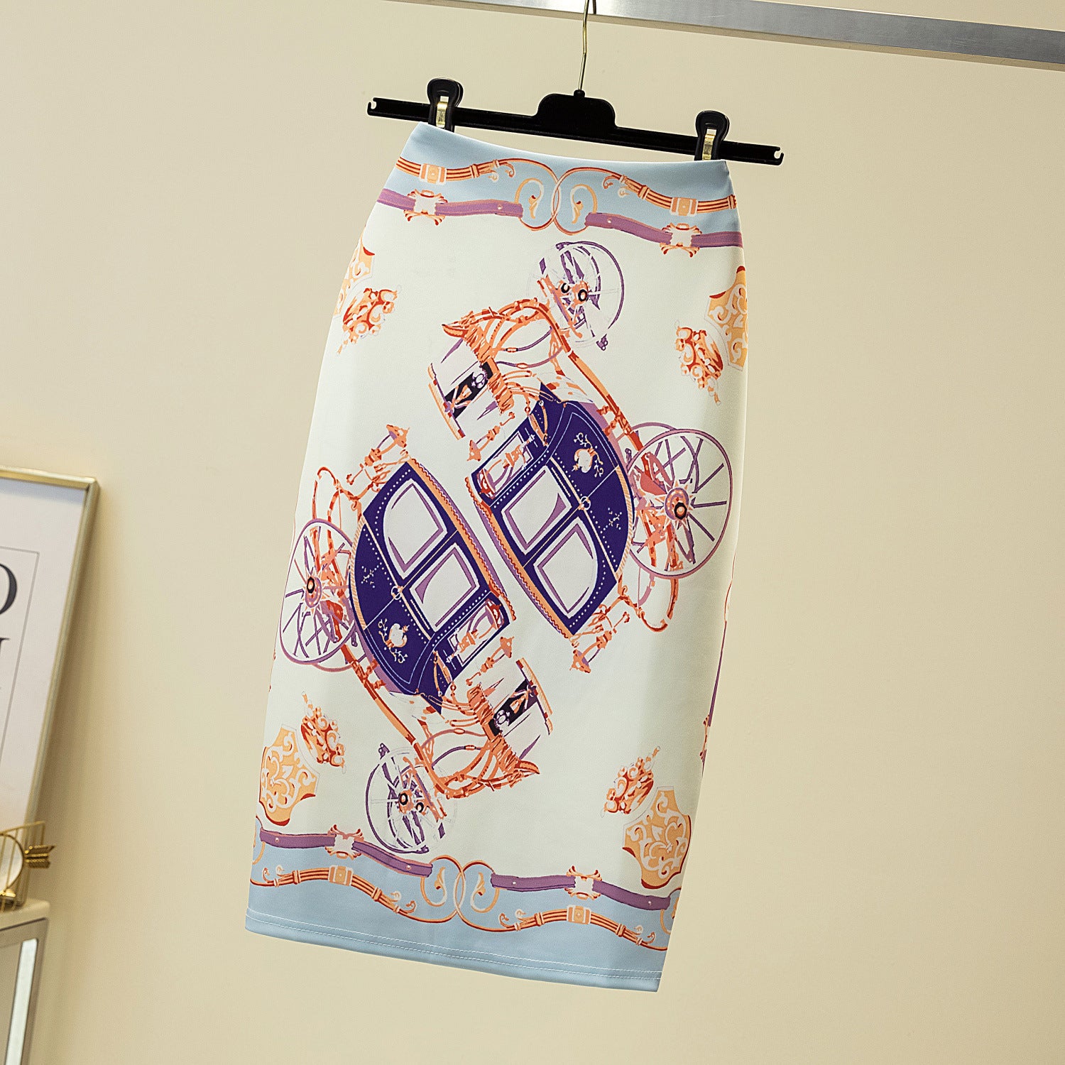 Court Women's Printed Wear Pencil Sheath Skirt