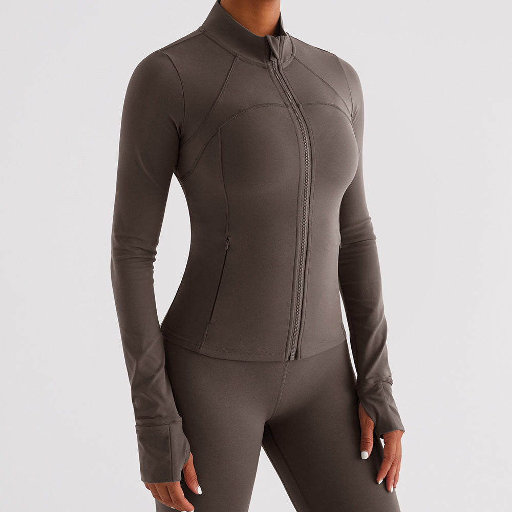 Women's Brushed Skinny Yoga Clothes Top