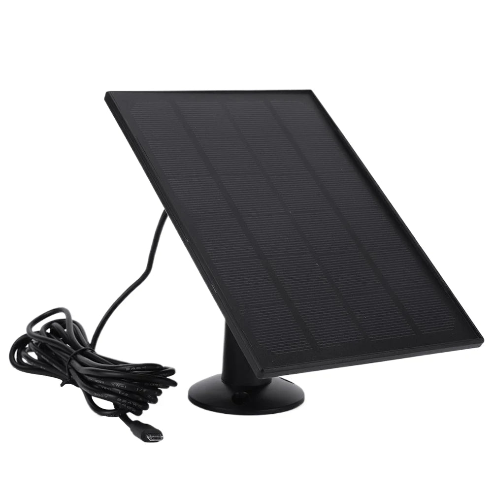 10W 5V Solar Panel Micro USB Type C U-shaped Outdoor Waterproof Solar Cells Charger for Security Camera Small Home Light System