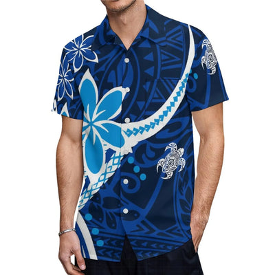 2024 Women'S High-Waisted Dress Puletasi Top And Maxi Pacific Island Holiday Party Outfit Matching Hawaiian Men'S Aloha Shirt