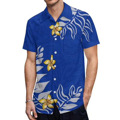 High-Quality New Design Couple Set Slim-Fitting Half-Sleeve Women'S Dress Polynesian Island Custom Men'S Aloha Shirt